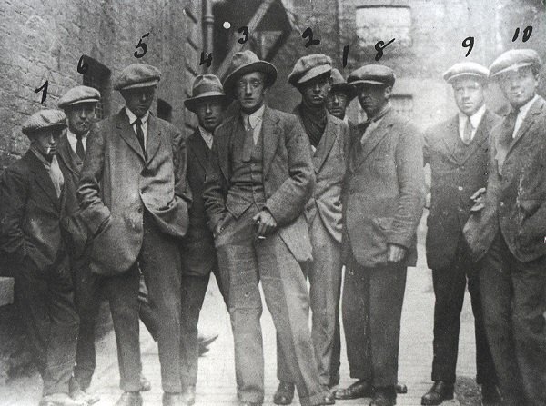 Members of the Cairo Gang. The Cairo Gang provided information to the British on the activities of the Irish Republican Army. Most of these men were killed on November 21, 1920.