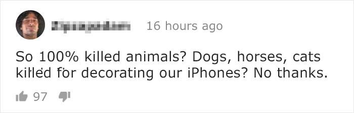 Pro-Vegan Idiot Attacks Leather iPhone Case Maker For Killing Animals 