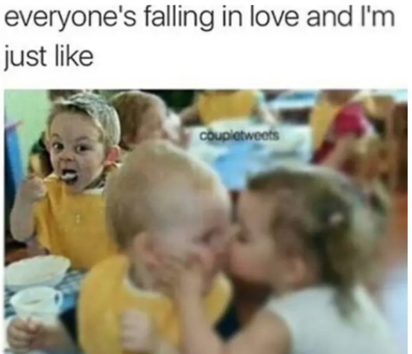 memes - funny kids couple - everyone's falling in love and I'm just coupletweets