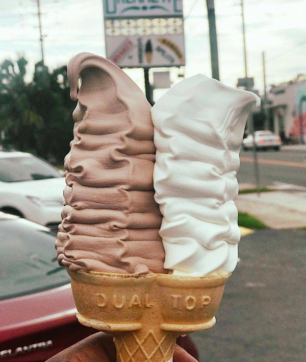 dual top ice cream cone - Dual To