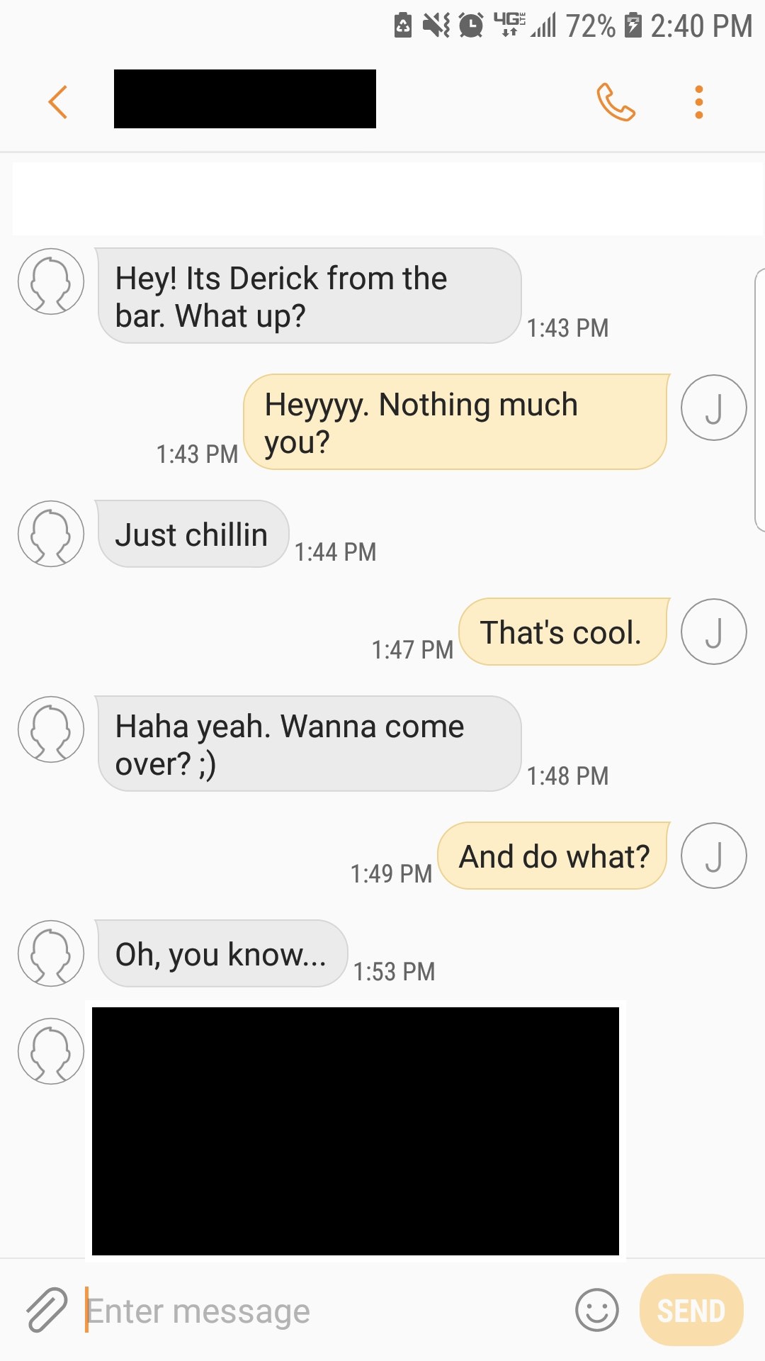 Guy has some fun with some thirsty creeps