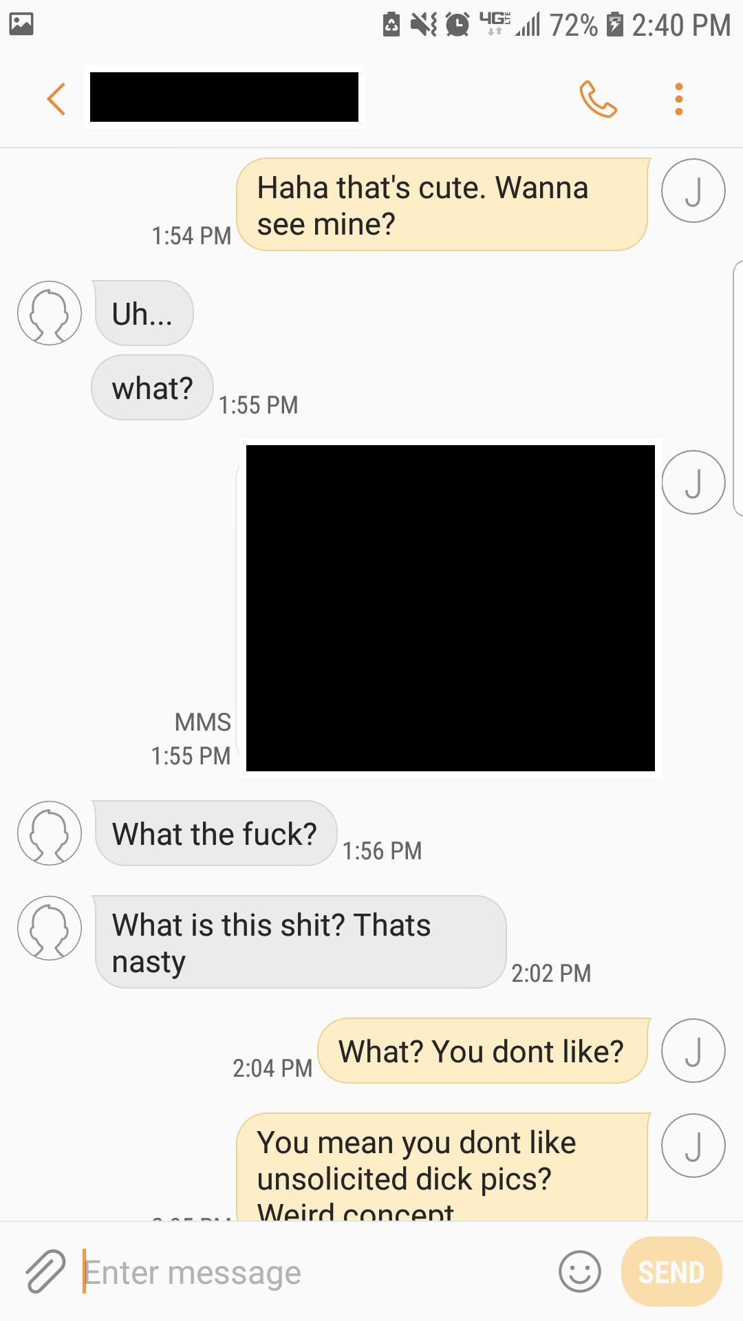 Guy has some fun with some thirsty creeps