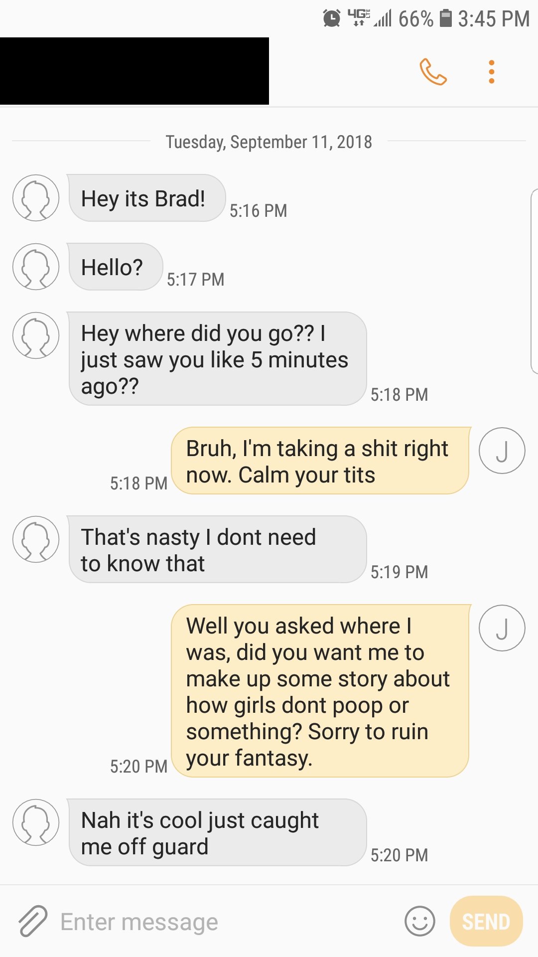 Guy has some fun with some thirsty creeps