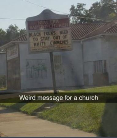 land lot - Buca Folks Need To Stay Out Of White Churches Weird message for a church