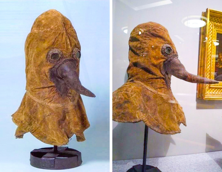 The real mask of a plague doctor