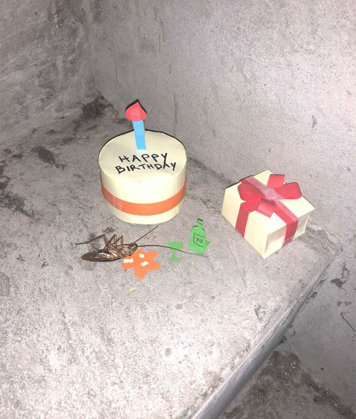 cockroach birthday cake