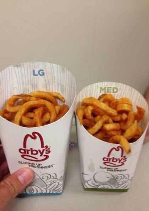 food that lies - Med arbys Slicinalines arbys