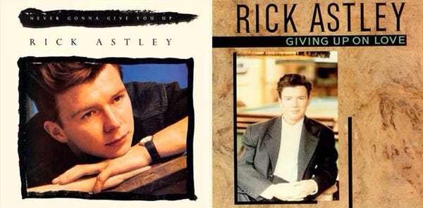 rick astley give up on love - Rick Astley Connauguye Tou Rick Astley Giving Up On Love