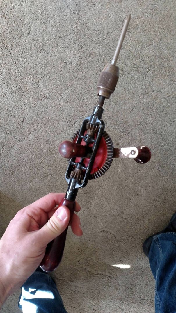 asked my dad for a cordless drill