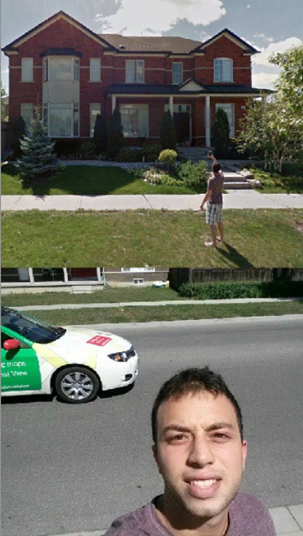 “A little over two years ago I took a selfie with a Google Car and it ended up on GoogleMaps.”