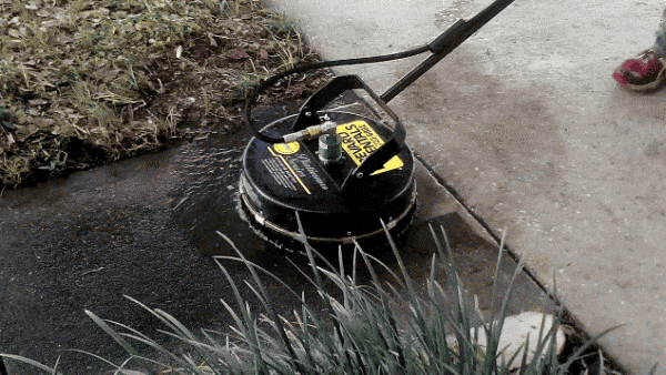 Gif of a dirty sidewalk being cleaned