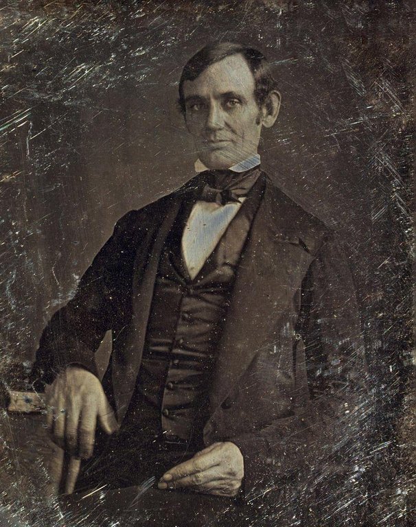 This daguerreotype is the earliest confirmed photographic image of Abraham Lincoln. It was reportedly made in 1846 by Nicholas H. Shepherd shortly after Lincoln was elected to the United States House of Representatives.