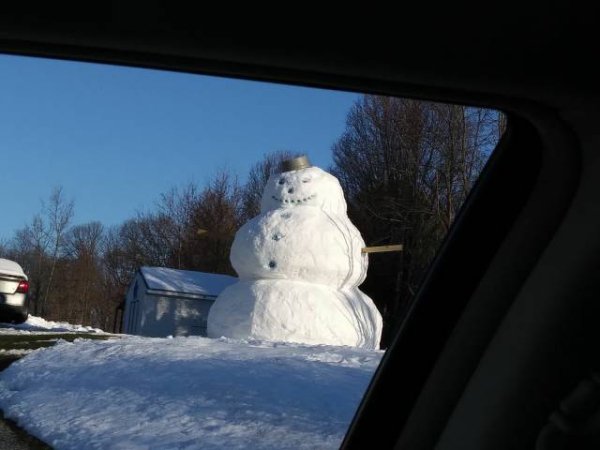 Huge snowman