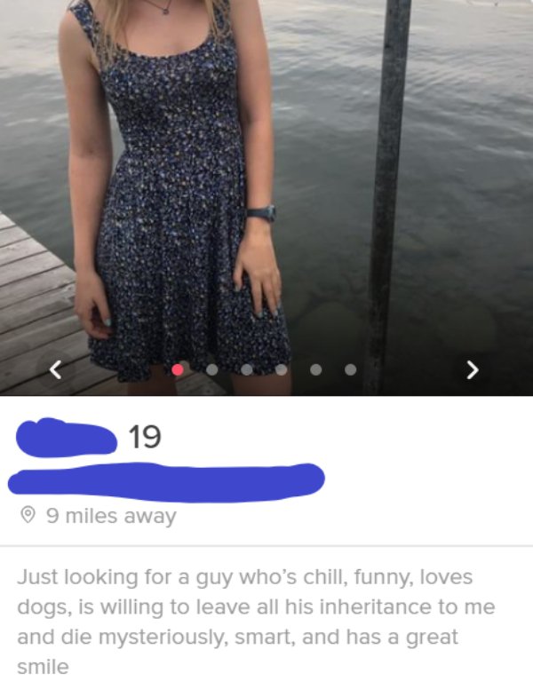 38 Shameless Tinder Profiles