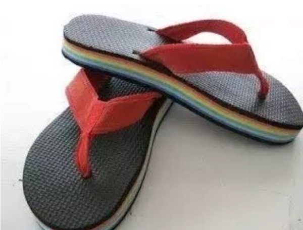 nostalgia 80's rainbow flip flops