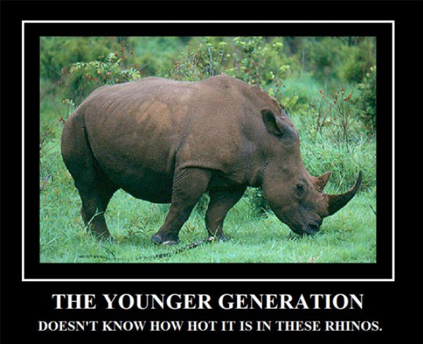 nostalgia sure is hot in these rhinos - The Younger Generation Doesn'T Know How Hot It Is In These Rhinos.