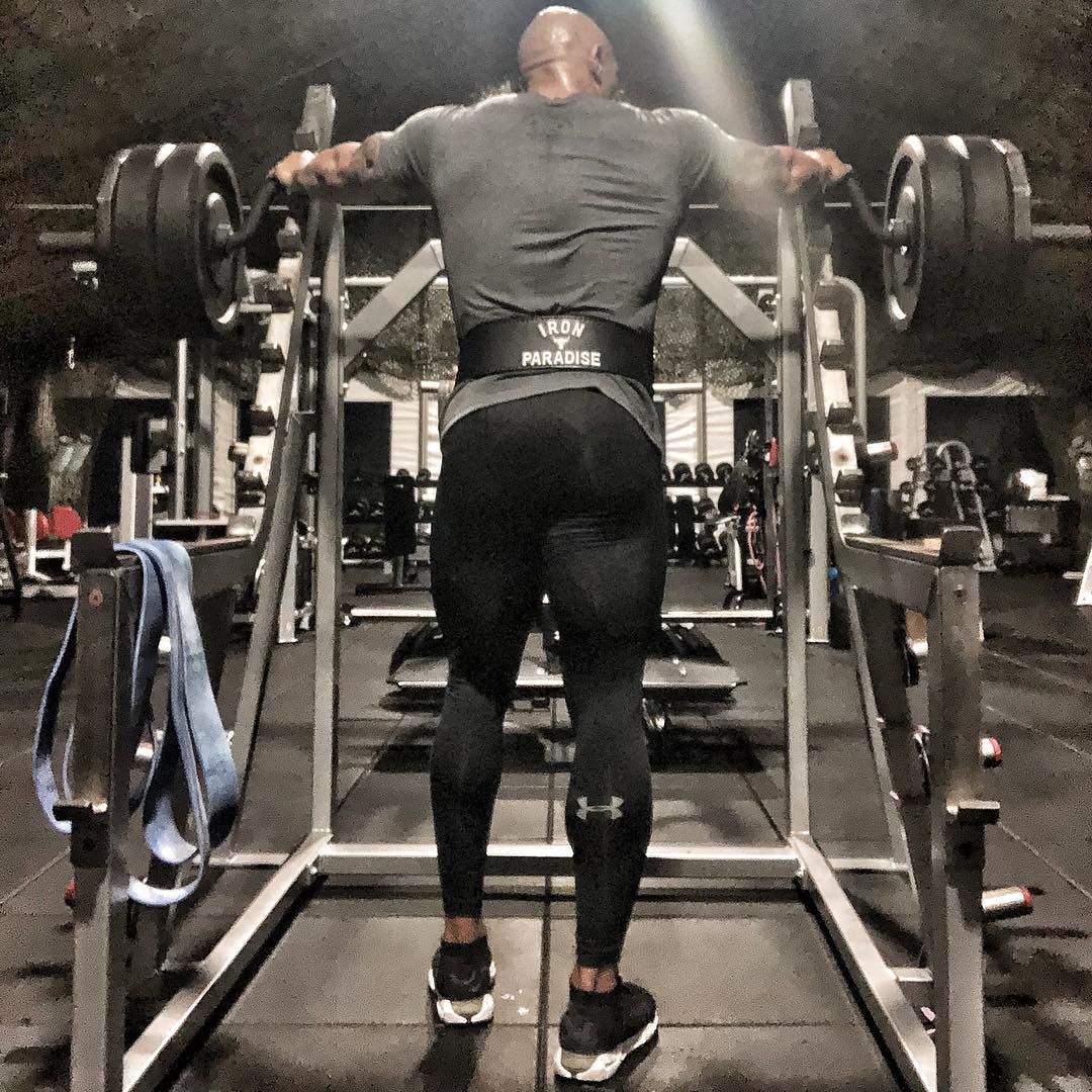 The Rock travels with private gym of over 40,000 lbs. of equipment that over 100 crew members assemble at each film location
