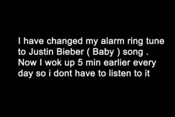 bmth follow you lyrics - I have changed my alarm ring tune to Justin Bieber Baby song. Now I wok up 5 min earlier every day so i dont have to listen to it