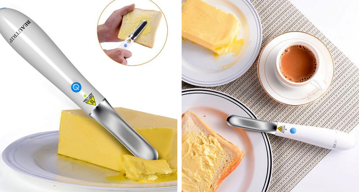heated butter knife