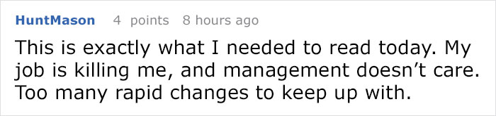 This guy makes management regret firing him