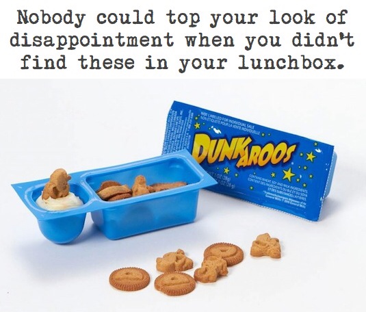 dunkaroos 90s - Nobody could top your look of disappointment when you didn't find these in your lunchbox. Dunkroos