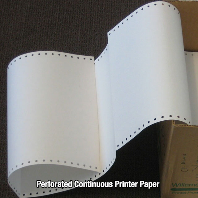 lampshade - Perforated Continuous Printer Paper Willame