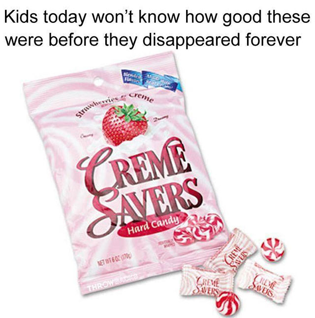 dollar tree cream savers - Kids today won't know how good these were before they disappeared forever Bloc Fa cren Sev Creme Savers Hard Candy 17602170 Wed ents Sreme Throwe Savers