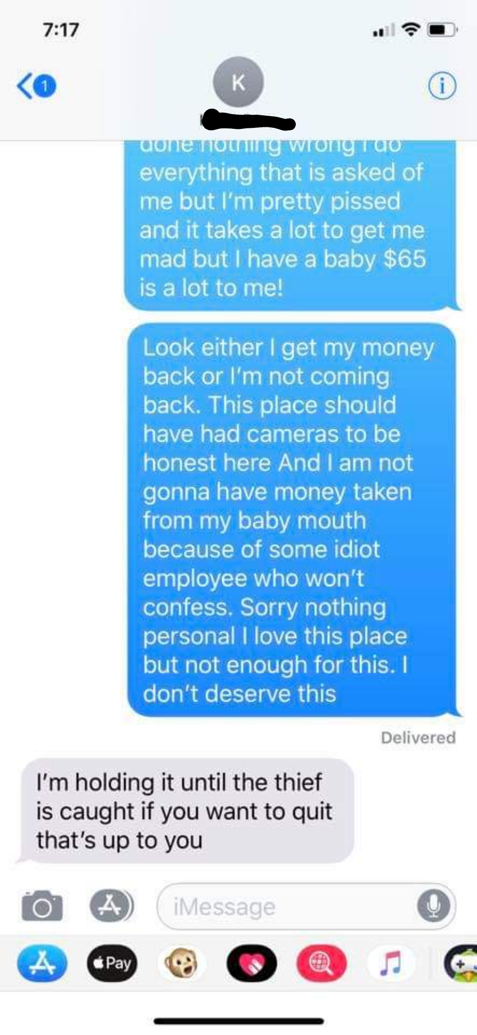 Sh*tty boss punishes his employees over thief