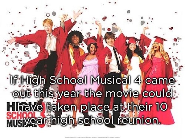 meme about feeling old with picture of cast from High School Musical