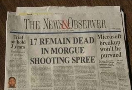 funniest news headlines 2019 - Trial The New Sobserver Microsoft on hold 17 Remain Dead breakup 3 years In Morgue won't be Shooting Spree I pursued