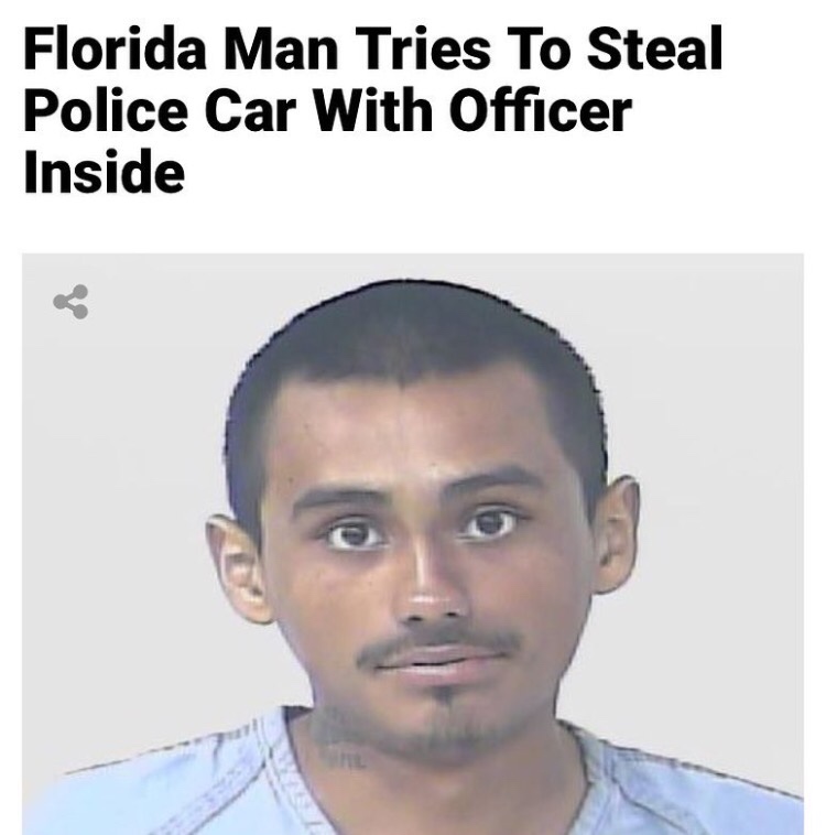 hairstyle - Florida Man Tries To Steal Police Car With Officer Inside
