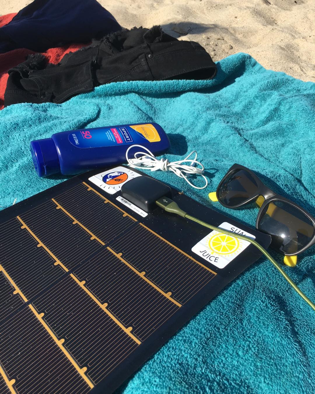 This portable solar charger will help you re-charge your gadgets wherever you are.