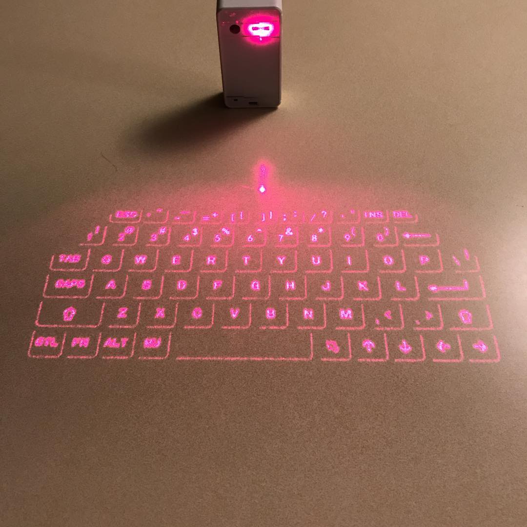 Laser keyboards don’t occupy space and don’t need cleaning.