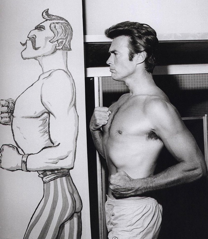 clint eastwood shirtless