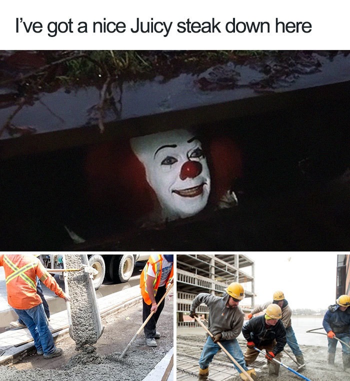 vegan pennywise the clown - I've got a nice Juicy steak down here Litter
