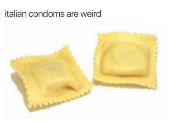 italian condoms meme - italian condoms are weird