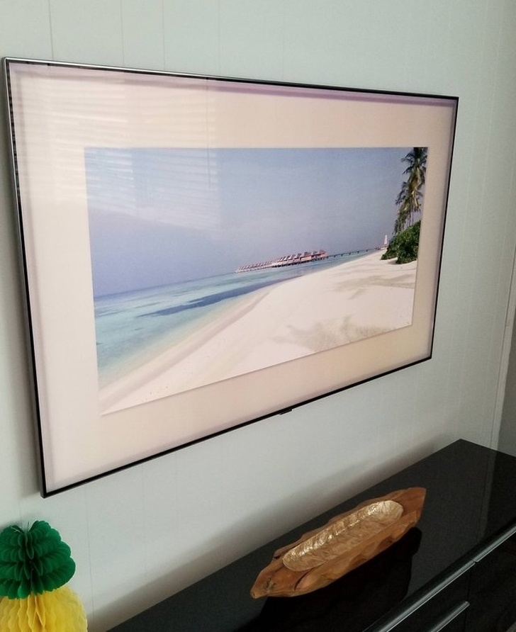 It’s a picture in a frame, right? Well, actually, it’s a television!