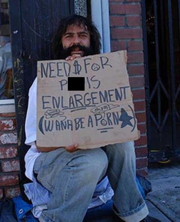 homeless funny - Need For Enlargement W Ama Be A Porn