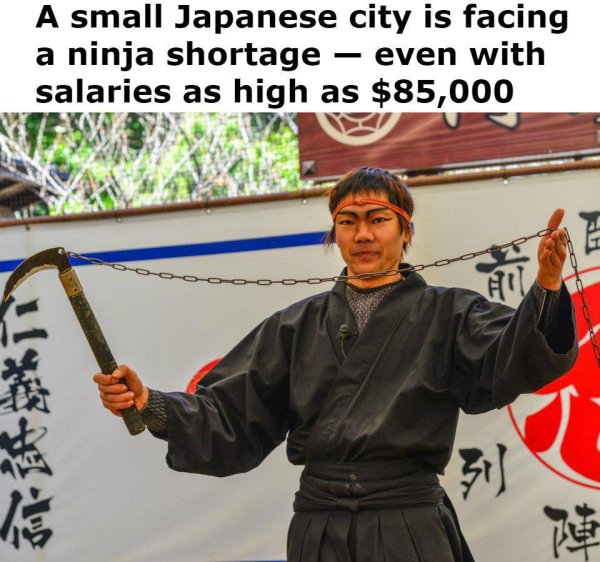 ninja japanische - A small Japanese city is facing a ninja shortage even with salaries as high as $85,000 Nem Jav