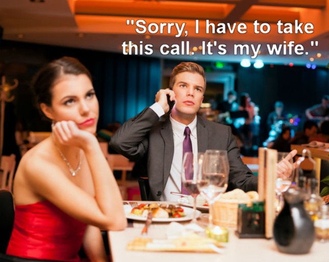 first date mistakes - "Sorry, I have to take this call. It's my wife."