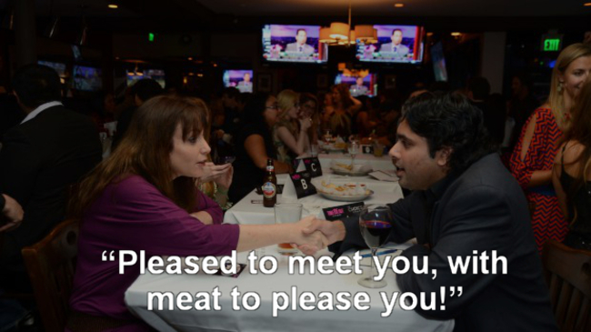 bar - "Pleased to meet you, with meat to please you!"