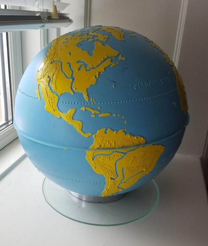 A globe for blind people