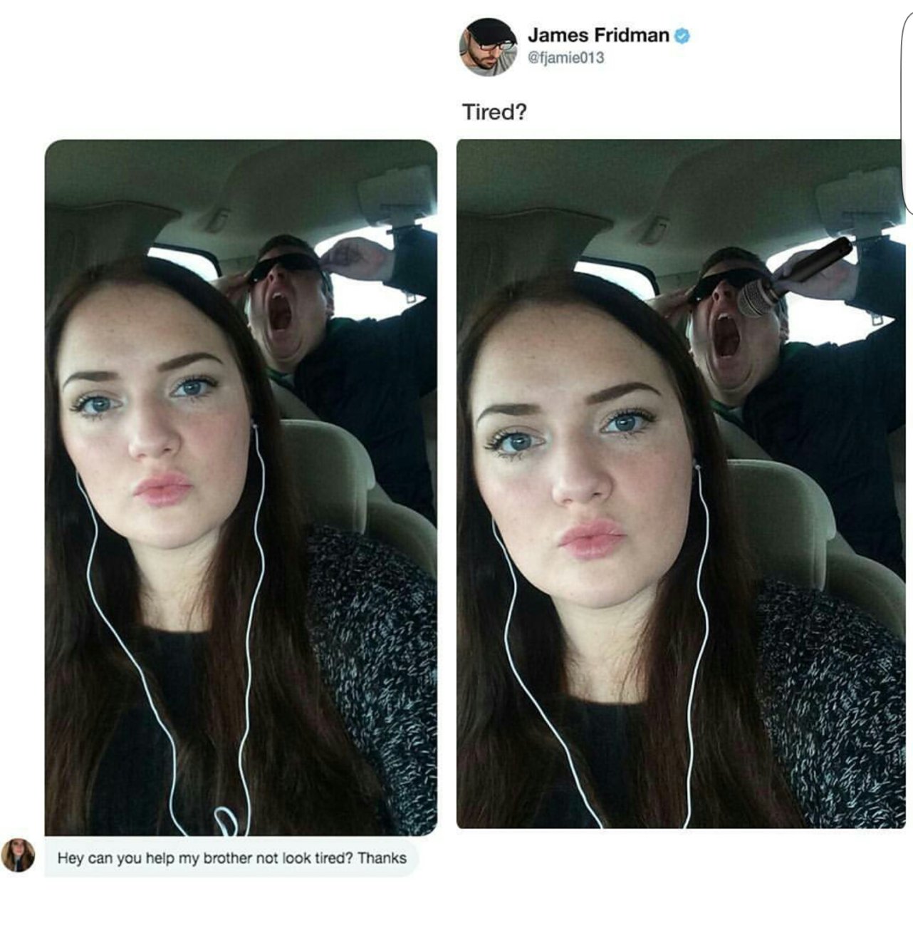 james fridman - James Fridman Tired? Hey can you help my brother not look tired? Thanks