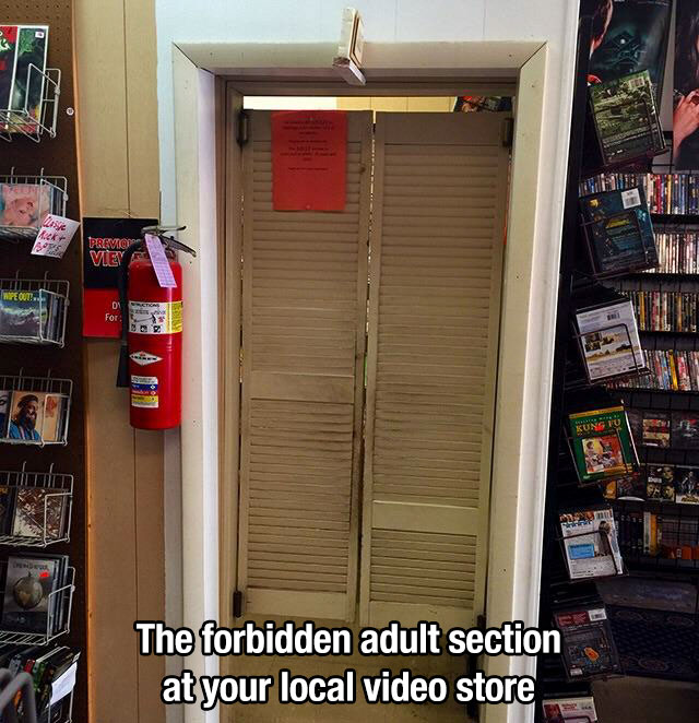 nostalgic shelf - Previ Vey Kung Tu The forbidden adult section at your local video store