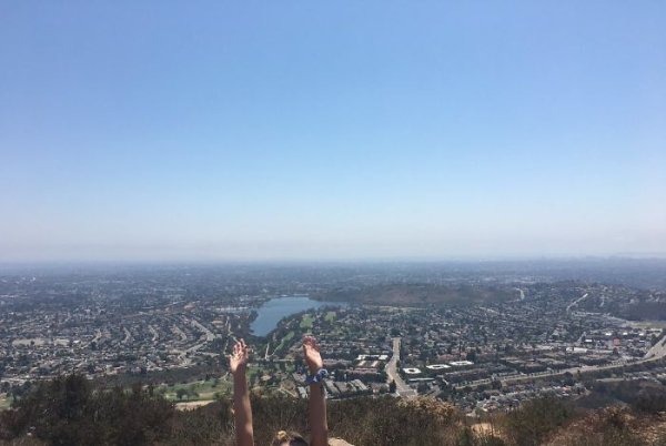 Asked A Really Tall Guy To Take A Picture Of Me At The Top Of A Mountain On My Hike Yesterday And…