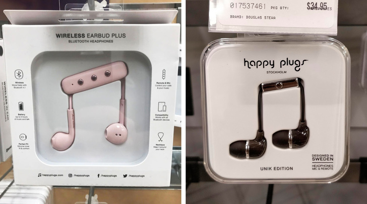 The way these headphones look music notes in their box