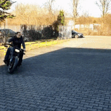This motorcycle storage shed