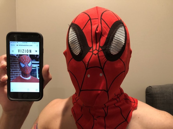 “My brother ordered a mask for Comic-Con.”