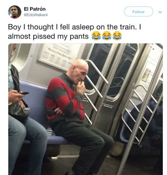 horror movie memes - El Patrn Boy I thought I fell asleep on the train. I almost pissed my pants