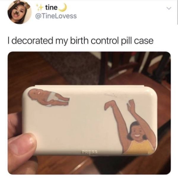 decorated my birth control - tine Idecorated my birth control pill case